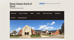 Desktop Screenshot of deweyavenuechurchofchrist.org